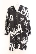 NieR Clothing / プリントカットソー  ブラック×ホワイト O-26-03-14-1045-PU-TO-IG-OS