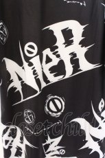 画像2: NieR Clothing / プリントカットソー  ブラック×ホワイト O-26-03-14-1045-PU-TO-IG-OS (2)