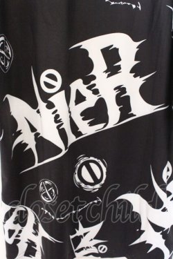 画像2: NieR Clothing / プリントカットソー  ブラック×ホワイト O-26-03-14-1045-PU-TO-IG-OS