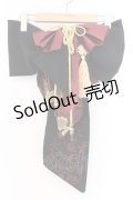 Ozz On / 帯飾り  ブラック×レッド O-26-03-14-1046-OO-ZA-IG-OS