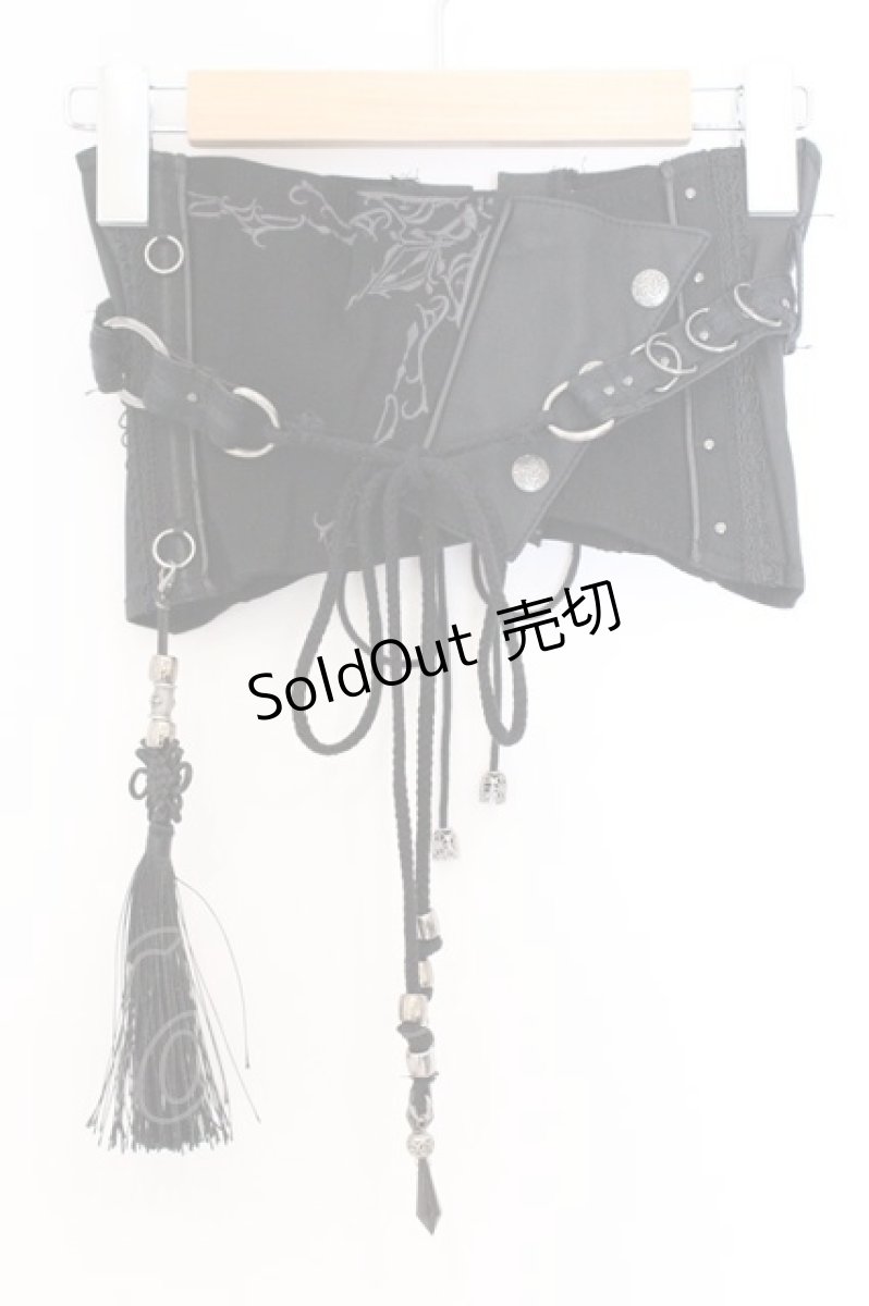 画像1: Ozz oneste / アシメデザインコルセット  ブラック O-26-03-14-1047-OO-ZA-IG-OS (1)