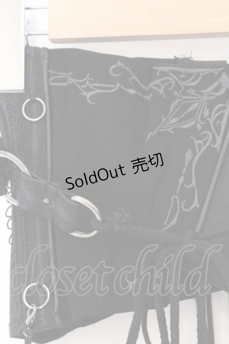 画像2: Ozz oneste / アシメデザインコルセット  ブラック O-26-03-14-1047-OO-ZA-IG-OS (2)