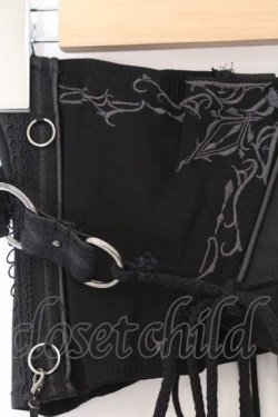 画像2: Ozz oneste / アシメデザインコルセット  ブラック O-26-03-14-1047-OO-ZA-IG-OS