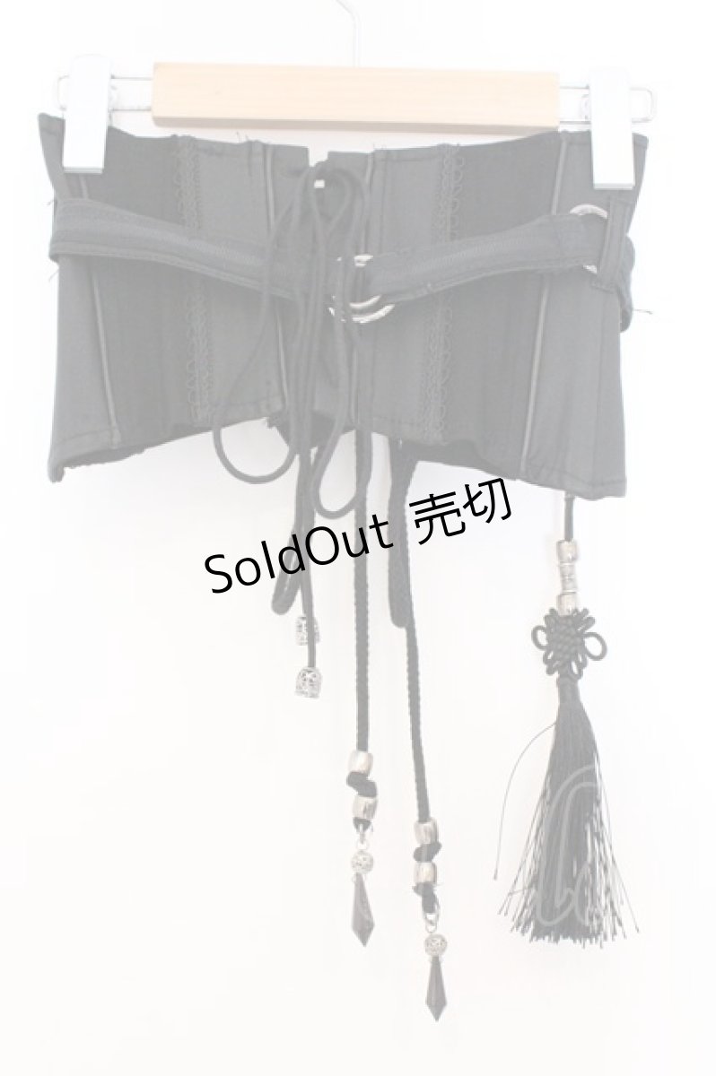 画像3: Ozz oneste / アシメデザインコルセット  ブラック O-26-03-14-1047-OO-ZA-IG-OS (3)