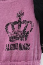 画像2: ALGONQUINS / ティアードカット吊りスカート  パープル×ブラック O-26-03-14-1050-AL-OP-IG-OS (2)