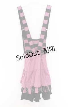 画像3: ALGONQUINS / ティアードカット吊りスカート  パープル×ブラック O-26-03-14-1050-AL-OP-IG-OS