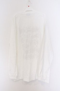 画像3: NieR Clothing / 総柄転写カットソー XL ホワイト 英字ロゴレッド O-26-03-14-1005-PU-TO-IG-OS