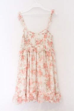 画像3: LIZ LISA / レース花がらキャミワンピース  オフシロ×ピンク O-26-03-14-1054-LO-OP-IG-OS