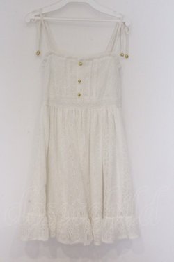 画像1: LIZ LISA / 起毛レースキャミワンピース  シロ O-26-03-14-1056-LO-OP-IG-OS