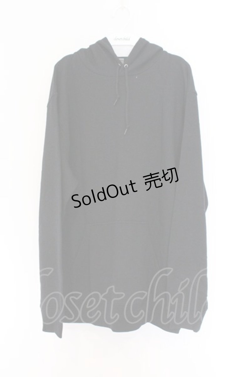 画像1: NieR Clothing / プリントパーカー 2XL ブラック×レッドフェイスプリント O-26-03-14-1006-PU-TO-IG-ZT484 (1)