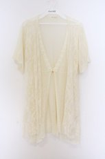 画像1: axes femme / 透かし編みレーシートッパー M 生成り O-26-03-14-1059-AX-TO-IG-OS (1)