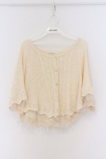 画像1: axes femme / BACKリボンケープ M アイボリー O-26-03-14-1060-AX-TO-IG-OS (1)