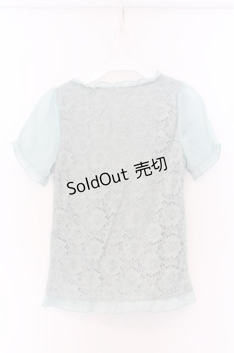 画像3: axes femme / 総レースビスチェ風プルオーバー M ミント O-26-03-14-1062-AX-TO-IG-OS (3)