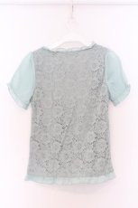 画像3: axes femme / 総レースビスチェ風プルオーバー M ミント O-26-03-14-1062-AX-TO-IG-OS (3)