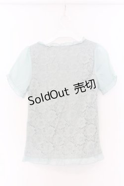 画像3: axes femme / 総レースビスチェ風プルオーバー M ミント O-26-03-14-1062-AX-TO-IG-OS