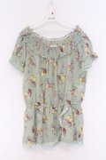 axes femme / フルーツ柄チュニック  ミント O-26-03-14-1063-AX-TO-IG-OS