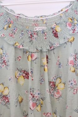 画像2: axes femme / フルーツ柄チュニック  ミント O-26-03-14-1063-AX-TO-IG-OS