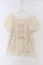 画像1: axes femme / 総レースリボン使いプルオーバー M アイボリー O-26-03-14-1065-AX-TO-IG-OS (1)