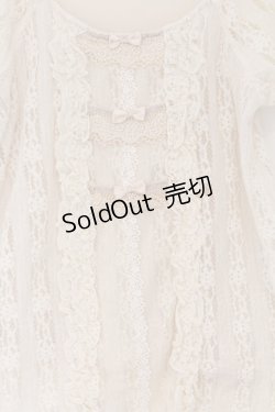 画像2: axes femme / 総レースリボン使いプルオーバー M アイボリー O-26-03-14-1065-AX-TO-IG-OS