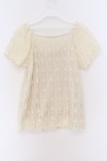 画像3: axes femme / 総レースリボン使いプルオーバー M アイボリー O-26-03-14-1065-AX-TO-IG-OS (3)