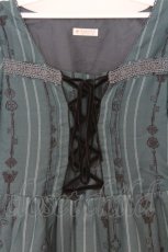 画像2: axes femme / 鍵プリントジャンパースカート M グリーン O-26-03-14-1066-AX-OP-IG-OS (2)