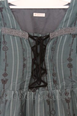 画像2: axes femme / 鍵プリントジャンパースカート M グリーン O-26-03-14-1066-AX-OP-IG-OS