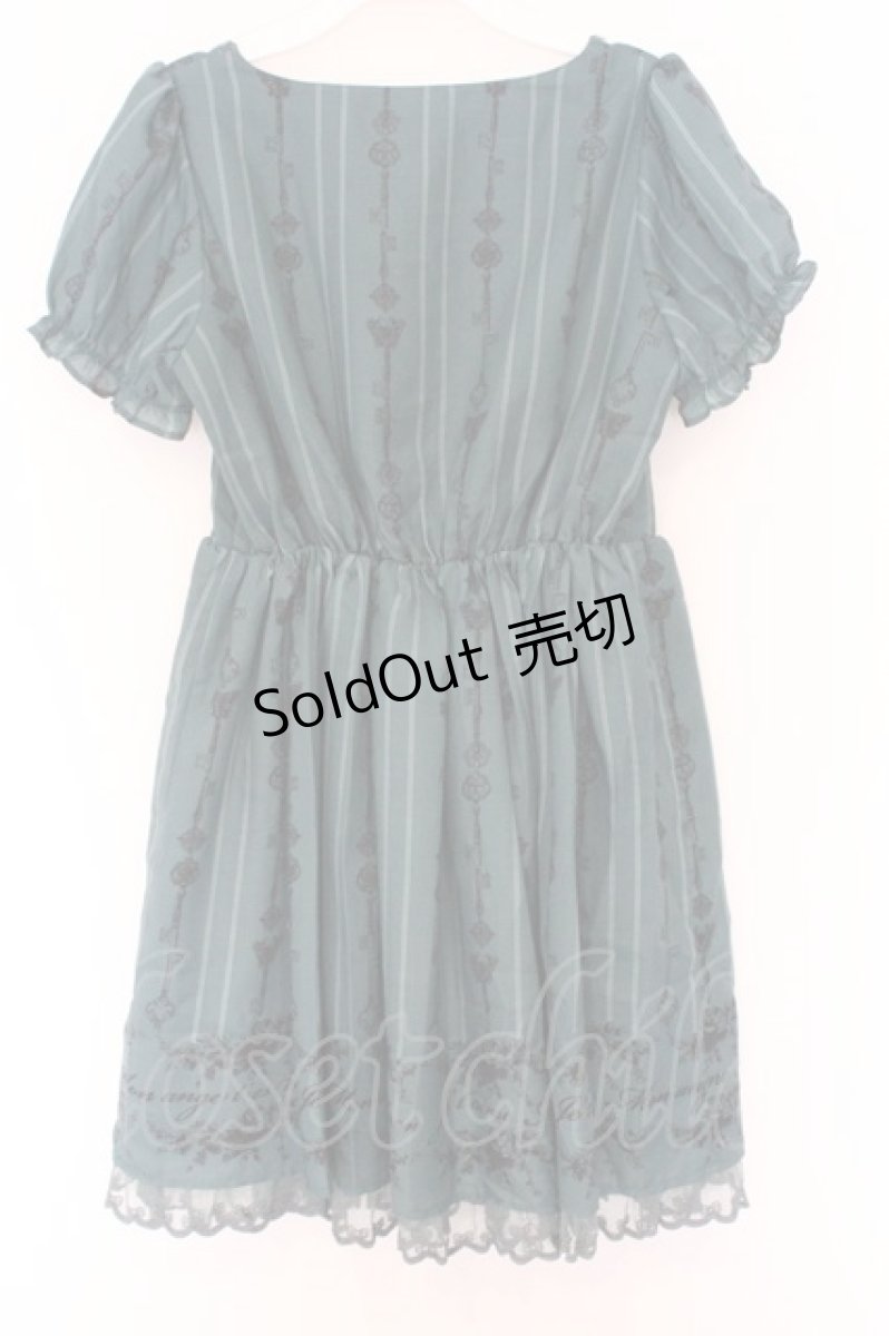 画像3: axes femme / 鍵プリントジャンパースカート M グリーン O-26-03-14-1066-AX-OP-IG-OS (3)