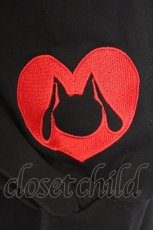 画像2: NieR Clothing / ワンショルワンピース  ブラック ハート刺繍 O-26-03-14-1001-PU-OP-IG-OS (2)