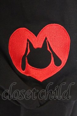 画像2: NieR Clothing / ワンショルワンピース  ブラック ハート刺繍 O-26-03-14-1001-PU-OP-IG-OS