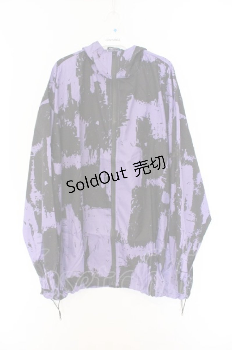 画像1: NieR Clothing / 転写ZIPパーカー F パープル×ブラック O-26-03-14-1007-PU-TO-IG-OS (1)