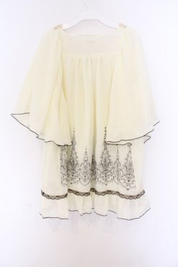 画像3: axes femme / ラッフルスリーブシフォンチュニック M 生成り O-26-03-14-1071-AX-TO-IG-OS