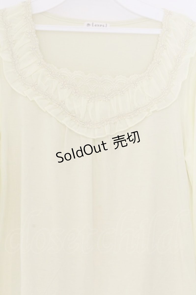 画像2: axes femme / シフォンスリーブチュニック M イエロー O-26-03-14-1073-AX-TO-IG-OS (2)