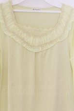 画像2: axes femme / シフォンスリーブチュニック M イエロー O-26-03-14-1073-AX-TO-IG-OS (2)