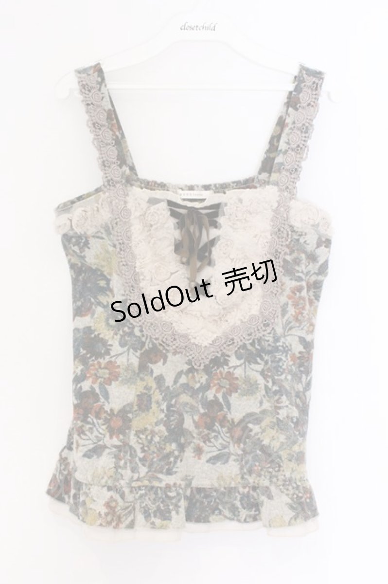 画像1: axes femme / 花柄トップス M ベージュ O-26-03-14-1074-AX-TO-IG-OS (1)