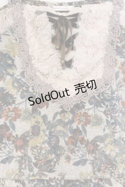 画像2: axes femme / 花柄トップス M ベージュ O-26-03-14-1074-AX-TO-IG-OS