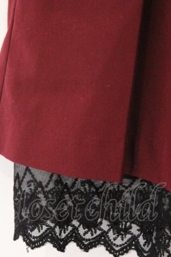 画像2: axes femme / プリーツミドルスカート M ワイン O-26-03-14-1077-AX-SK-IG-OS