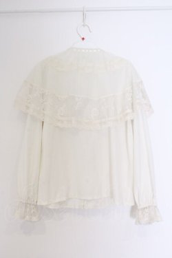 画像3: axes femme / ケープ×リボンタイブラウス F オフシロ O-26-03-14-1078-AX-BL-IG-OS