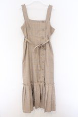 画像1: axes femme POETIQUE / 裾プリーツデザインワンピース  ベージュ O-26-03-14-1081-AX-OP-IG-OS (1)