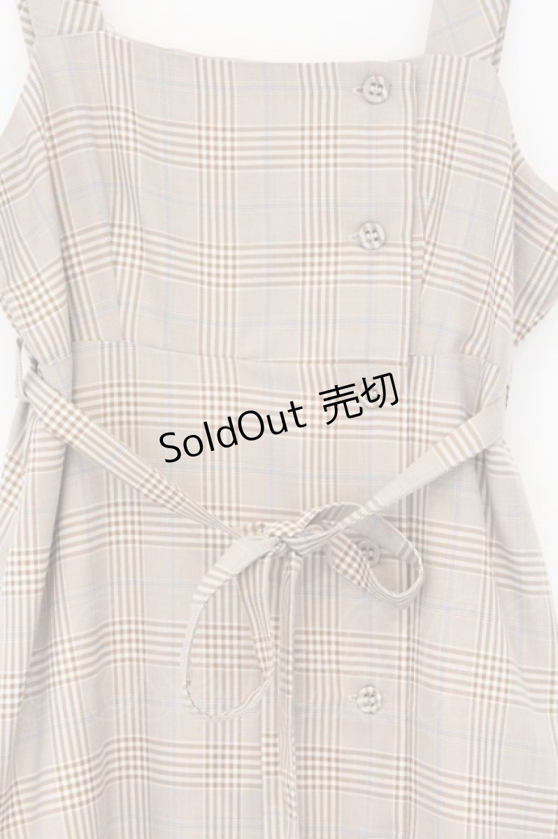 画像2: axes femme POETIQUE / 裾プリーツデザインワンピース  ベージュ O-26-03-14-1081-AX-OP-IG-OS (2)