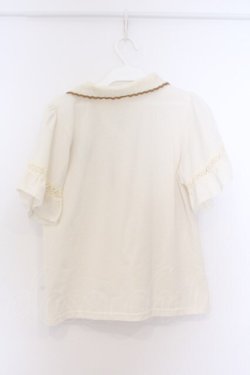 画像3: axes femme / ネコ刺繍ポロシャツ M アイボリー O-26-03-14-1084-AX-TO-IG-OS