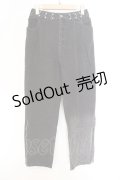 NieR Clothing / ホックタック裾ZIPPER DENIM PANTS パンツ  ブラック O-26-03-14-1009-PU-PA-IG-ZT484