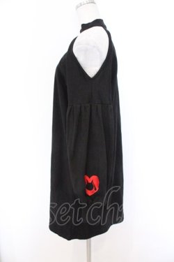 画像3: NieR Clothing / ワンショルワンピース  ブラック ハート刺繍 O-26-03-14-1001-PU-OP-IG-OS