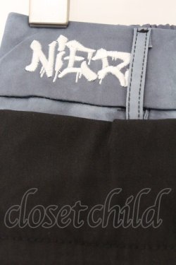 画像2: NieR Clothing / レイヤードパンツ  ブラック×ブルー O-26-03-14-1010-PU-PA-IG-OS