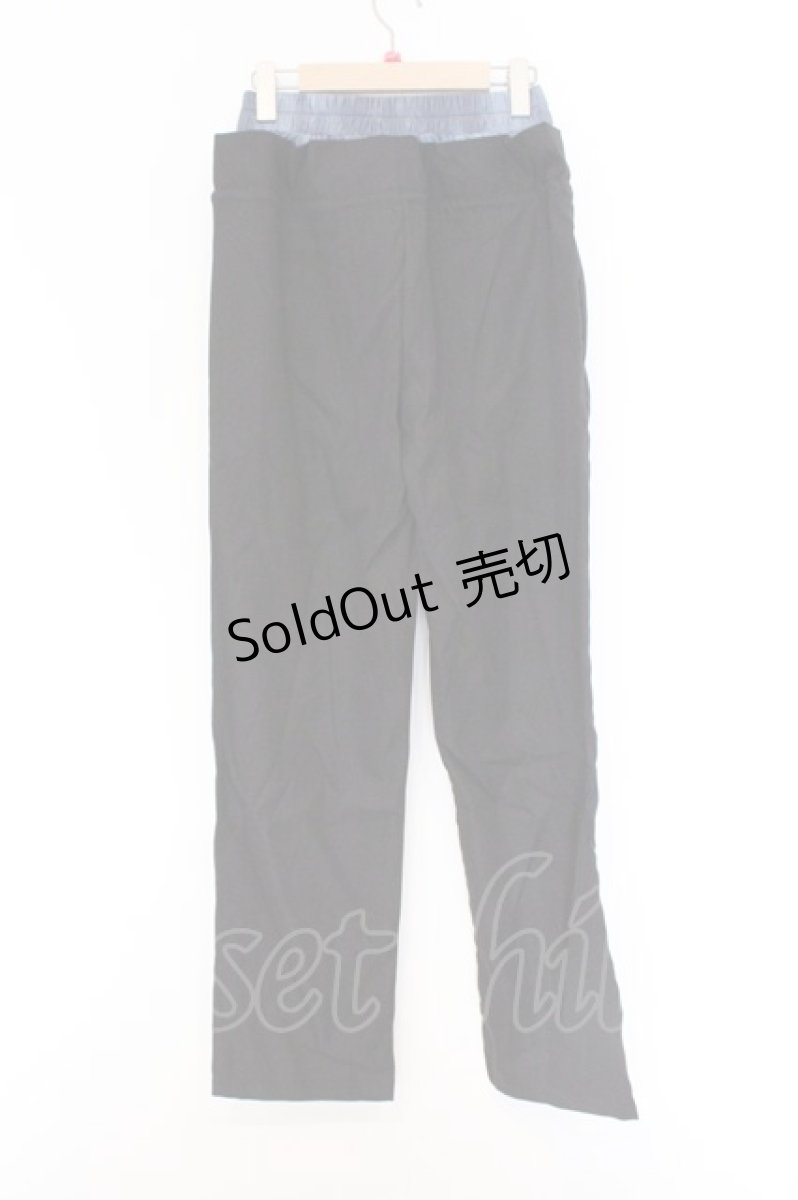 画像3: NieR Clothing / レイヤードパンツ  ブラック×ブルー O-26-03-14-1010-PU-PA-IG-ZT484 (3)