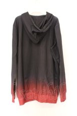 画像3: NieR Clothing / 転写ZIPパーカー  ブラック×レッドグラデーション O-26-03-14-1011-PU-TO-IG-OS (3)