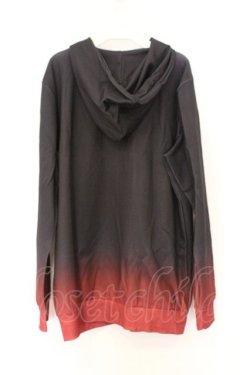 画像3: NieR Clothing / 転写ZIPパーカー  ブラック×レッドグラデーション O-26-03-14-1011-PU-TO-IG-OS