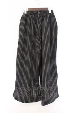 画像2: NieR Clothing / 防寒内側フリースSTRIPE WIDE PANTS パンツ  ブラック O-26-03-14-1012-PU-PA-IG-OS