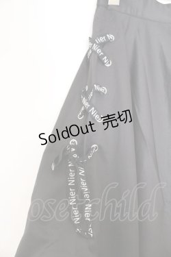 画像2: NieR Clothing / ASYMMETRY TWO-TONE SKIRT スカート  ブラック O-26-03-14-1013-PU-SK-IG-OS