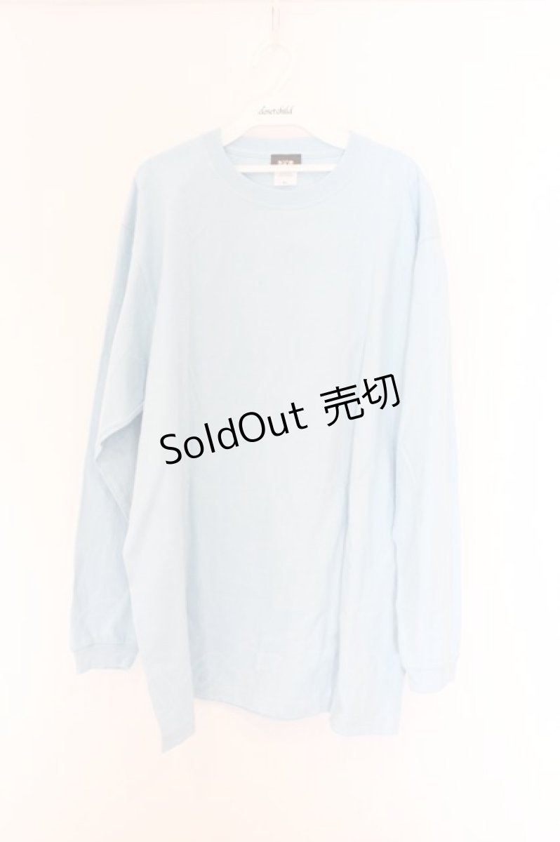 画像1: NieR Clothing / 総柄転写カットソー XL サックス バックプリント O-26-03-14-1015-PU-TO-IG-OS (1)