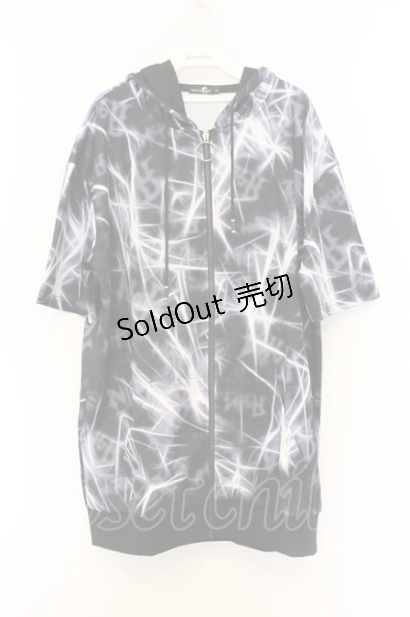 画像1: NieR Clothing / 転写ptハーフZIPプルオーバー  ブラック O-26-03-14-1016-PU-TO-IG-OS (1)